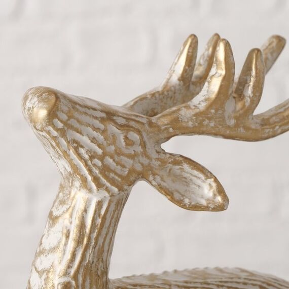 Boltze 2085332 Dekorative Statue & Figur Gold, Weiß Aluminium, Metall, 2 image