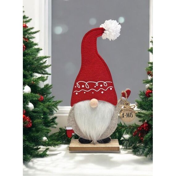 dameco 22063 Dekorative Statue & Figur Schwarz, Rot, Weiß, Holz Filz, Holz, 3 image