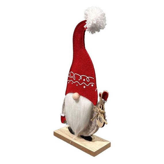 dameco 22064 Dekorative Statue & Figur Schwarz, Rot, Weiß, Holz Filz, Holz