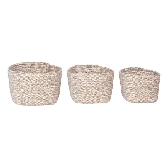 House Nordic 4401545 Aufbewahrungsbox Aufbewahrungskorb andere Baumwolle Beige, 2 image