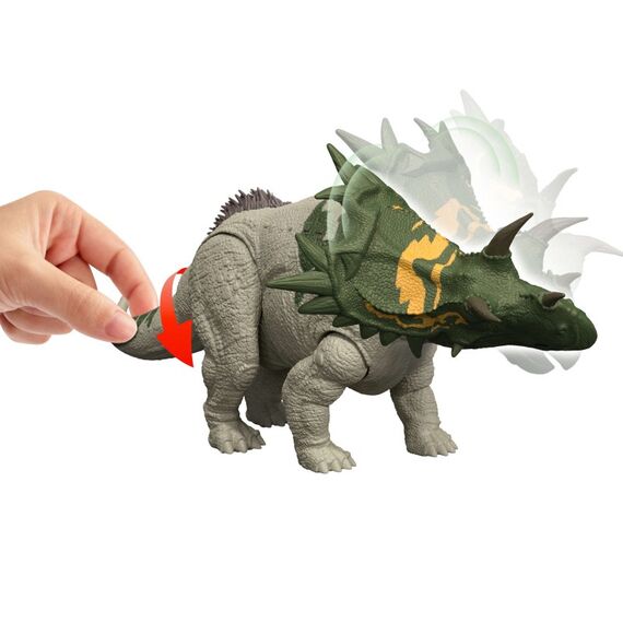 Jurassic World Wild Roar Dinosaurier-Actionfigurspielzeuge, Spielzeug, Beißangriff und Brüllgeräusch, 3 image