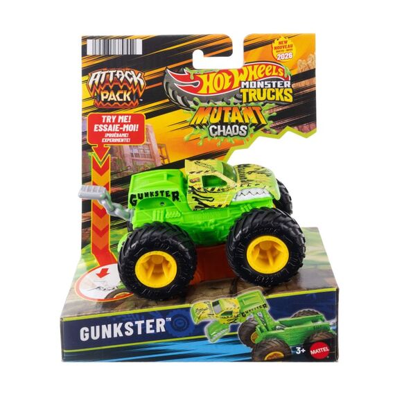 Hot Wheels Monster Trucks Attack Pack Fahrzeug mit spezieller Action (Stile können abweichen), 2 image