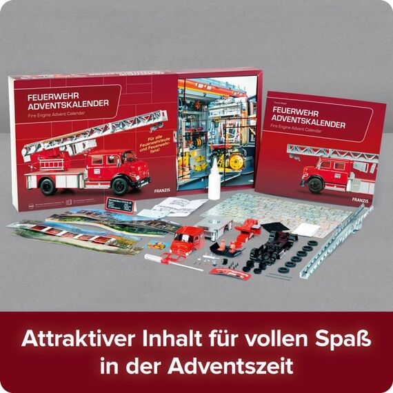 Franzis Verlag 67206 maßstabsgetreue modell Feuerwehrauto-Modell Montagesatz 1:43, 4 image