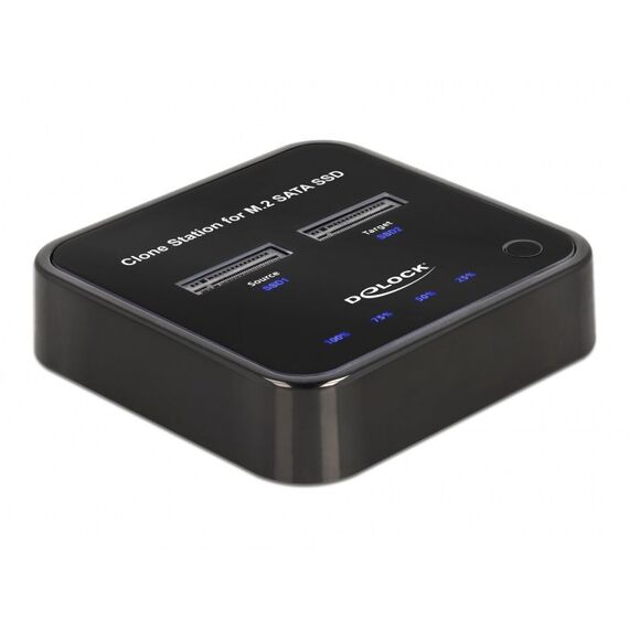 DeLOCK M.2 Dockingstation für 2 x M.2 SATA SSD mit Klon Funktion