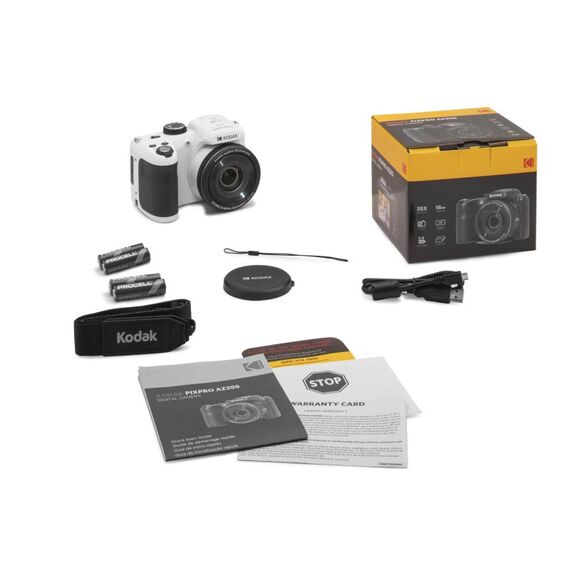 Kodak PIXPRO AZ255 1/2.3" Kompaktkamera 16,35 MP BSI CMOS 4608 x 3456 Pixel Weiß, Farbe: Weiß, 5 image