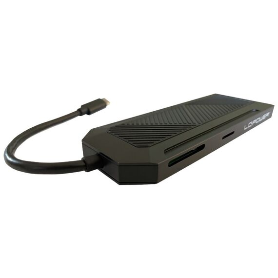 LC-Power LC-HUB-C-MULTI-6-RGB Schnittstellen-Hub USB 3.2 Gen 2 (3.1 Gen 2) Type-C 5000 Mbit/s Schwarz, 5 image