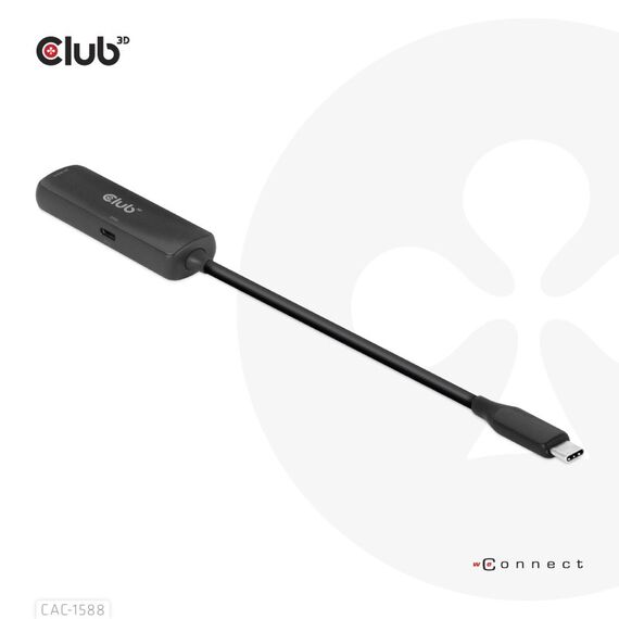 CLUB3D USB Gen2 Typ-C zu HDMI™ 8K60Hz oder 4K120Hz HDR10, DSC1.2, Power Delivery 3.0 Activ Adapter St./B., 6 image