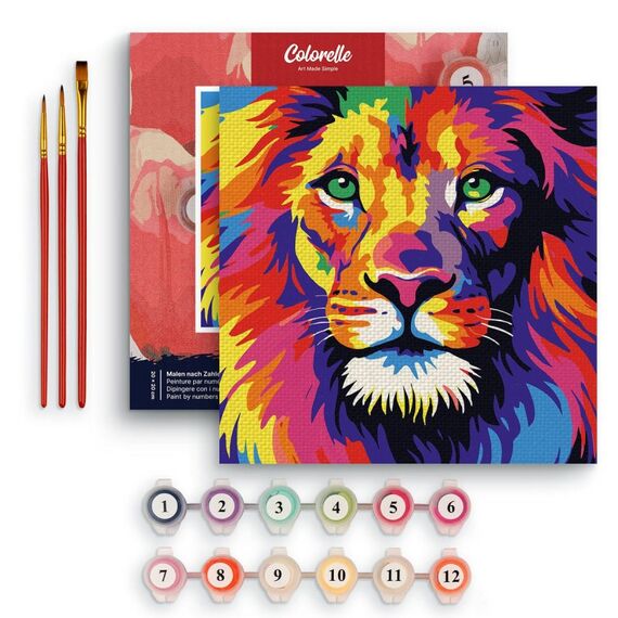 Colorelle COL-PN0010-M Malvorlage &- buch Malen nach Zahlen Set