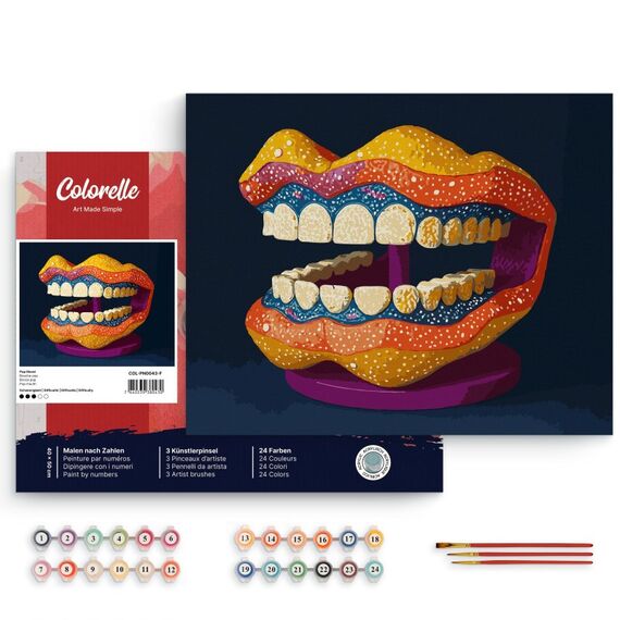 Colorelle COL-PN0043-F Malvorlage &- buch Malen nach Zahlen Set