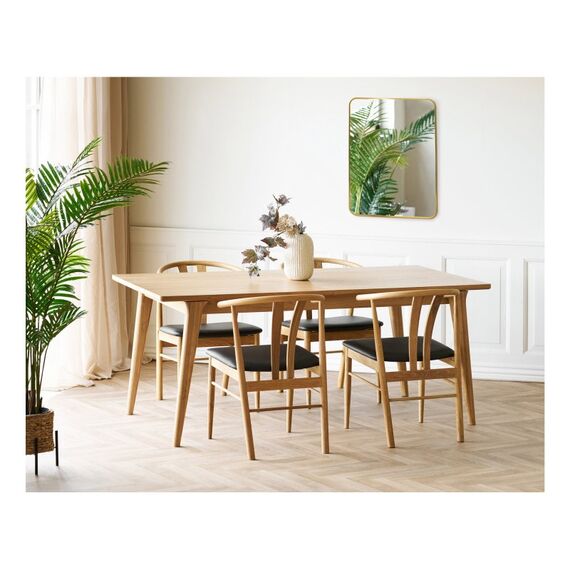 House Nordic 4001530 Wandspiegel Quadratisch Schwarz