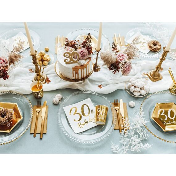PartyDeco SCU5-30-019 Kuchenkerze/Wunderkerze Gold 1 Stück(e), 2 image