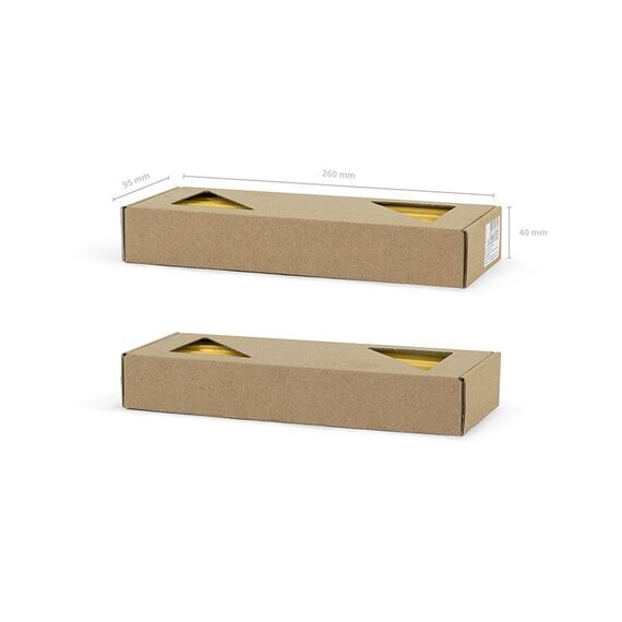 PartyDeco SKMET-019 Wachskerze Rund Gold 10 Stück(e)