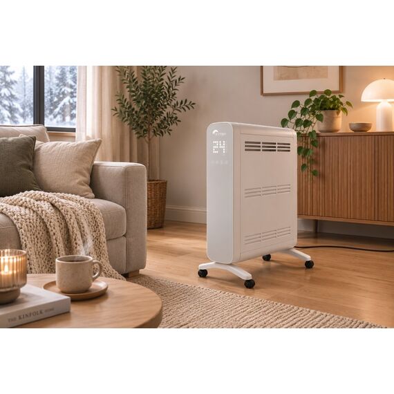 Ohmex HET-8024WH-WIFI Drinnen Weiß 2000 W Öl-Heizlüfter, 2 image