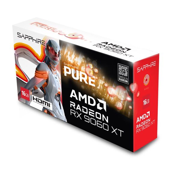 Sapphire PURE AMD Radeon RX 9060 XT GPU 16 GB GDDR6, 4 image