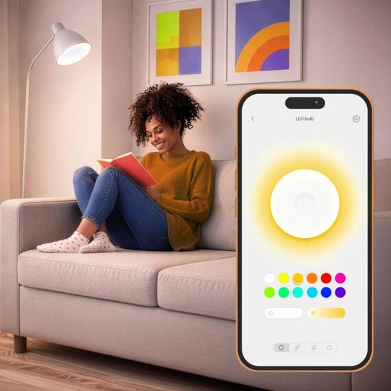 Hama 00176684 Smart Lighting Intelligentes Leuchtmittel WLAN 5 W, 2 image