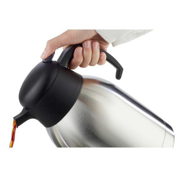 APS-Germany ESSENTIAL Thermosflasche 1,5 l Schwarz, Edelstahl