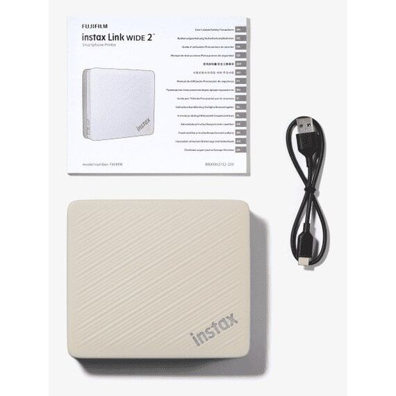 Fujifilm instax Link WIDE 2 Fotodrucker 318 x 318 DPI 2.44" x 3.9" (6.2x9.9 cm), Farbe: Beige, 3 image