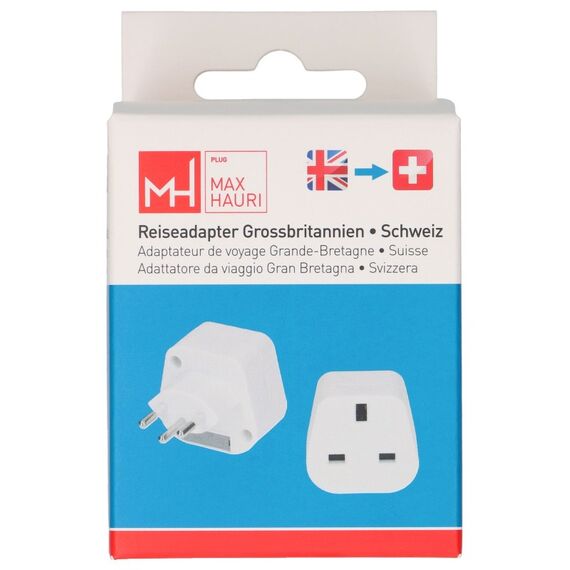 Max Hauri AG 178242 Netzstecker-Adapter T12 Typ G (VK) Weiß, 10 image