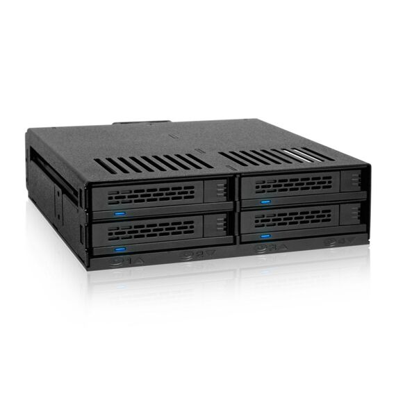 Icy Dock MB324SP-1B Speicherlaufwerksgehäuse HDD / SSD-Gehäuse Schwarz 2.5"