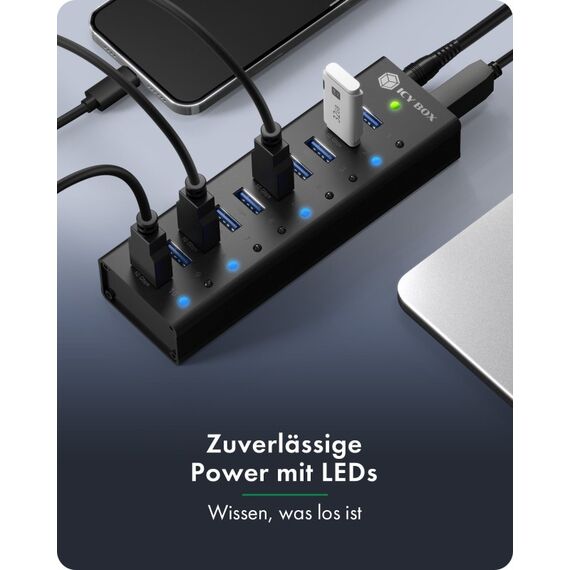 ICY BOX Club Hub 6110 (10-Port, 10Gbps USB), 7 image