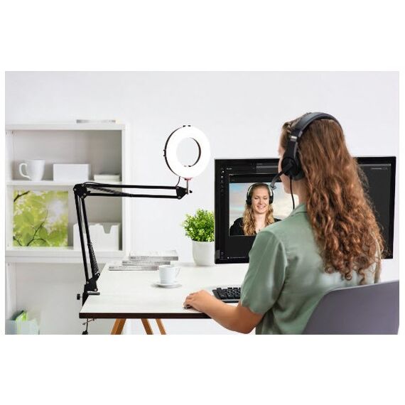Hama 700 II Ring lamp, Mikrofon, Webcam, Kamera, Handy/Smartphone, Tablet/UMPC Schwarz, 16 image