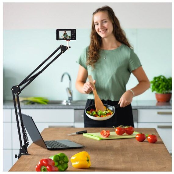 Hama 700 II Ring lamp, Mikrofon, Webcam, Kamera, Handy/Smartphone, Tablet/UMPC Schwarz, 19 image