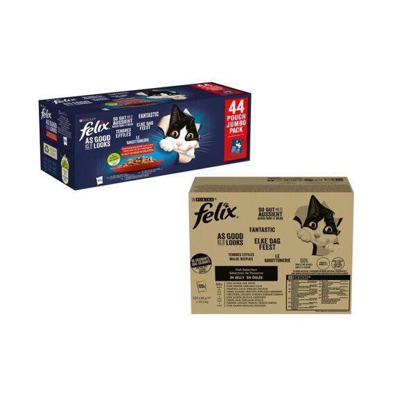Felix AGAIL Fisch 120x85g KIT inkl. Felix AGAIL 44x85g