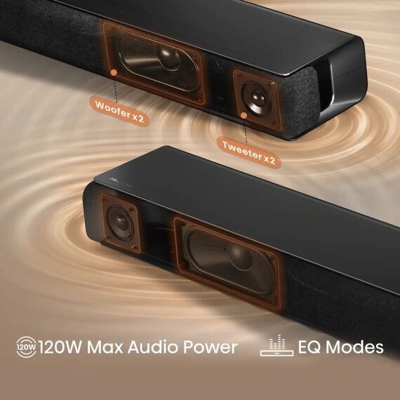 Hisense 2.0 CH Soundbar, 120 W, 5 image