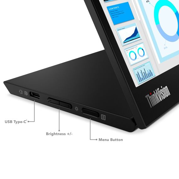 Lenovo ThinkVision M14d Monitor, 9 image