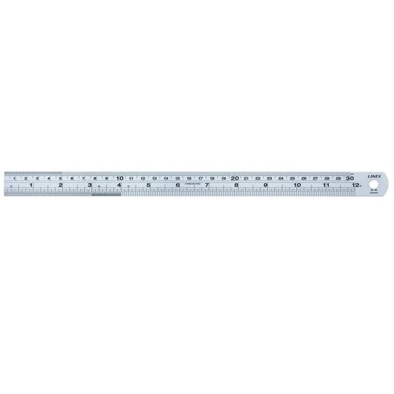 Linex SL30 Schreibtisch-Lineal 34200 mm Edelstahl Satinierter Stahl 1 Stück(e)