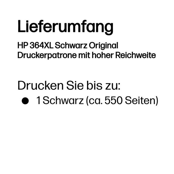 HP 364XL Schwarz Original Druckerpatrone mit hoher Reichweite, 3 image