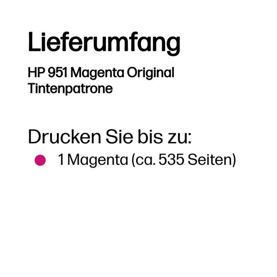 HP 951 Magenta Original Tintenpatrone, 3 image