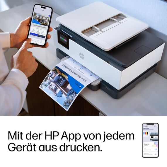 HP OfficeJet Pro 8135e Wireless All-in-One Farbe Drucker, Instant Ink; Beidseitiger Druck, 14 image