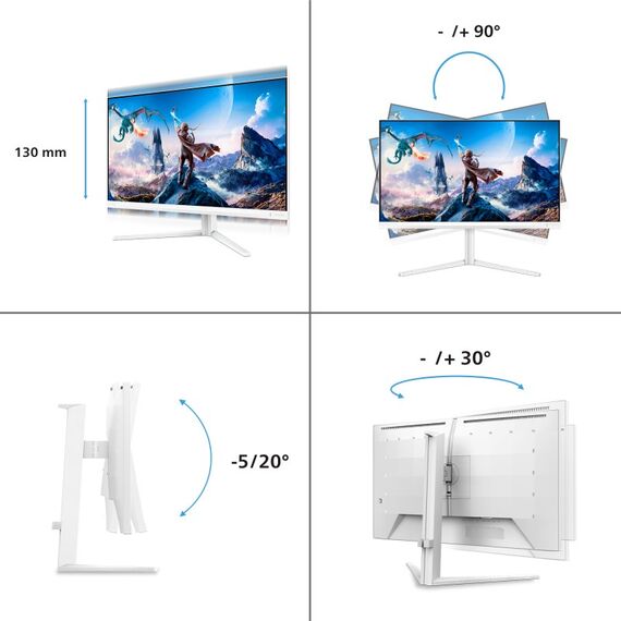 Philips Evnia 5000 Computerbildschirm 68,6 cm (27") 3840 x 2160 Pixel 4K Ultra HD LCD Weiß, 3 image