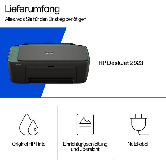 HP DeskJet 2923 Wireless All-in-One Farbe Drucker, Instant Ink, 4 image