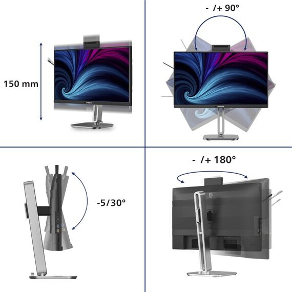 Philips 4000 series 24B2U4301H/00 Computerbildschirm 60,5 cm (23.8") 1920 x 1080 Pixel Full HD LCD Grau, 3 image