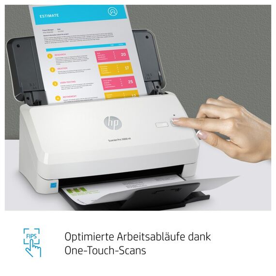 HP ScanJet Pro 3000 s4 Scanner mit Vorlageneinzug 600 x 600 DPI A4 Schwarz, Weiß, 6 image