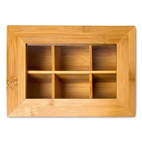 Relaxdays 4052025047399 Teedose Kunststoff, Holz, 2 image