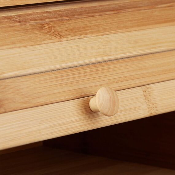 Relaxdays 4052025166564 Brotkasten Rechteckig Holz Bambus, 6 image