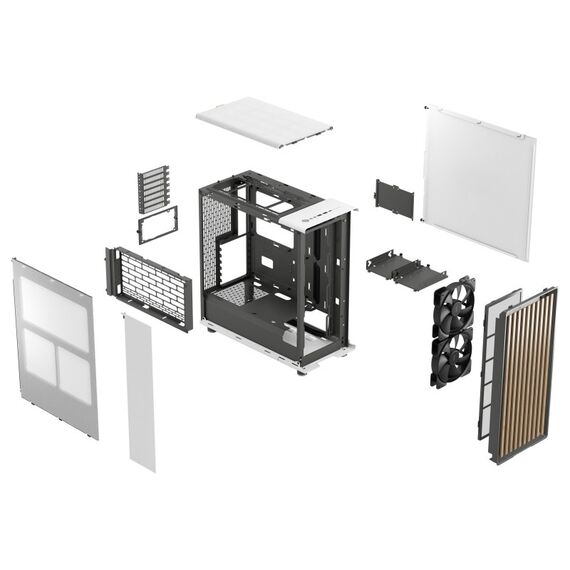 Fractal Design North Midi Tower Weiß, Farbe: Weiß, 6 image