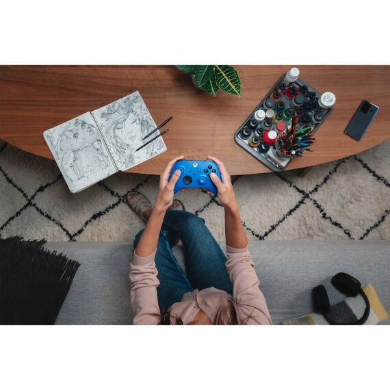 Microsoft Xbox Wireless Controller Blau, Weiß Bluetooth/USB Gamepad Analog / Digital Android, PC, Xbox One, Xbox One S, Xbox One X, Xbox Series S, Xbox Series X, iOS, 8 image