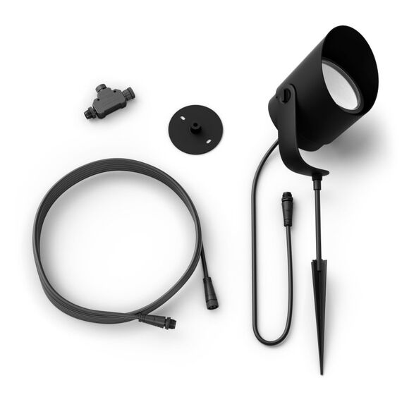 Philips Hue White and Color ambiance Lily XL Outdoor Spot Erweiterung schwarz, 9 image