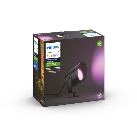 Philips Hue White and Color ambiance Lily XL Outdoor Spot Erweiterung schwarz, 10 image