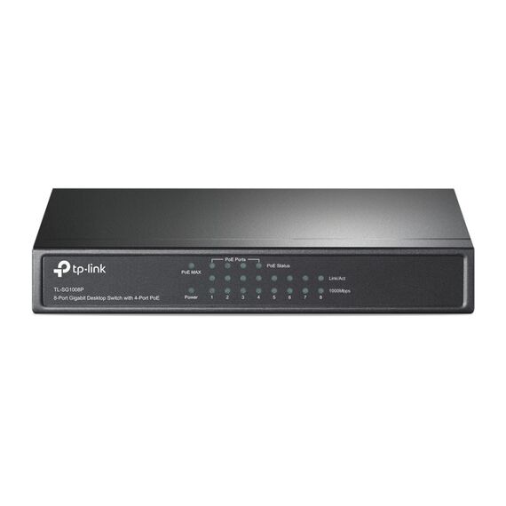 TP-Link TL-SG1008P Netzwerk-Switch Unmanaged Gigabit Ethernet (10/100/1000) Power over Ethernet (PoE) Haselnuss