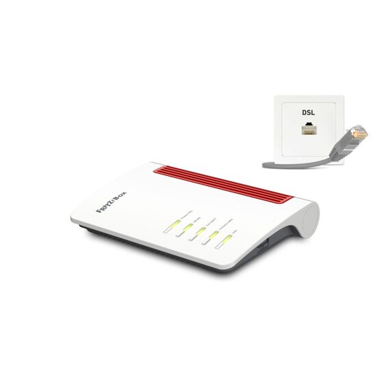 Box FRITZ! 7530 AX WLAN-Router Gigabit Ethernet Dual-Band (2,4 GHz/5 GHz) Weiß
