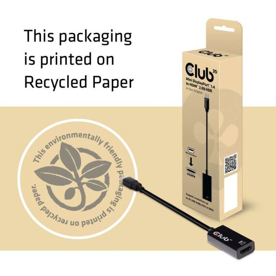 CLUB3D Mini DisplayPort 1.4 auf HDMI 2.0b HDR Aktiver Adapter, 5 image