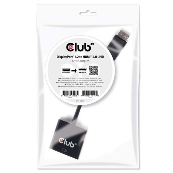 CLUB3D DisplayPort 1.2 auf HDMI 2.0 UHD Aktiver Adapter, 2 image