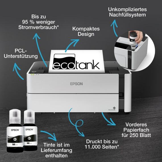Epson EcoTank ET-M1180, 3 image