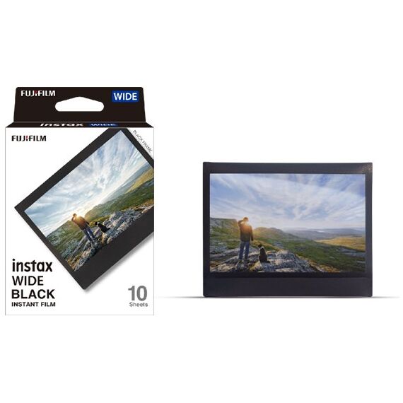 Fujifilm Instax Film 10 Shots WIDE - Black Frame Sofortbildfilm 10 Stück(e) 86 x 108 mm, 2 image