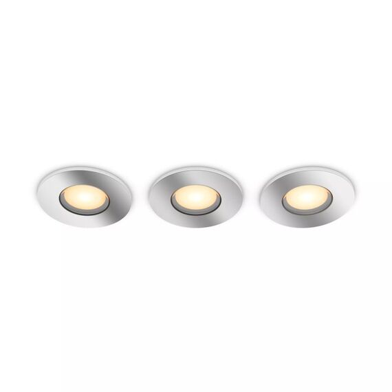 Philips Hue White ambience Adore Bathroom Einbau- und Einlege-Downlight (3er-Pack)